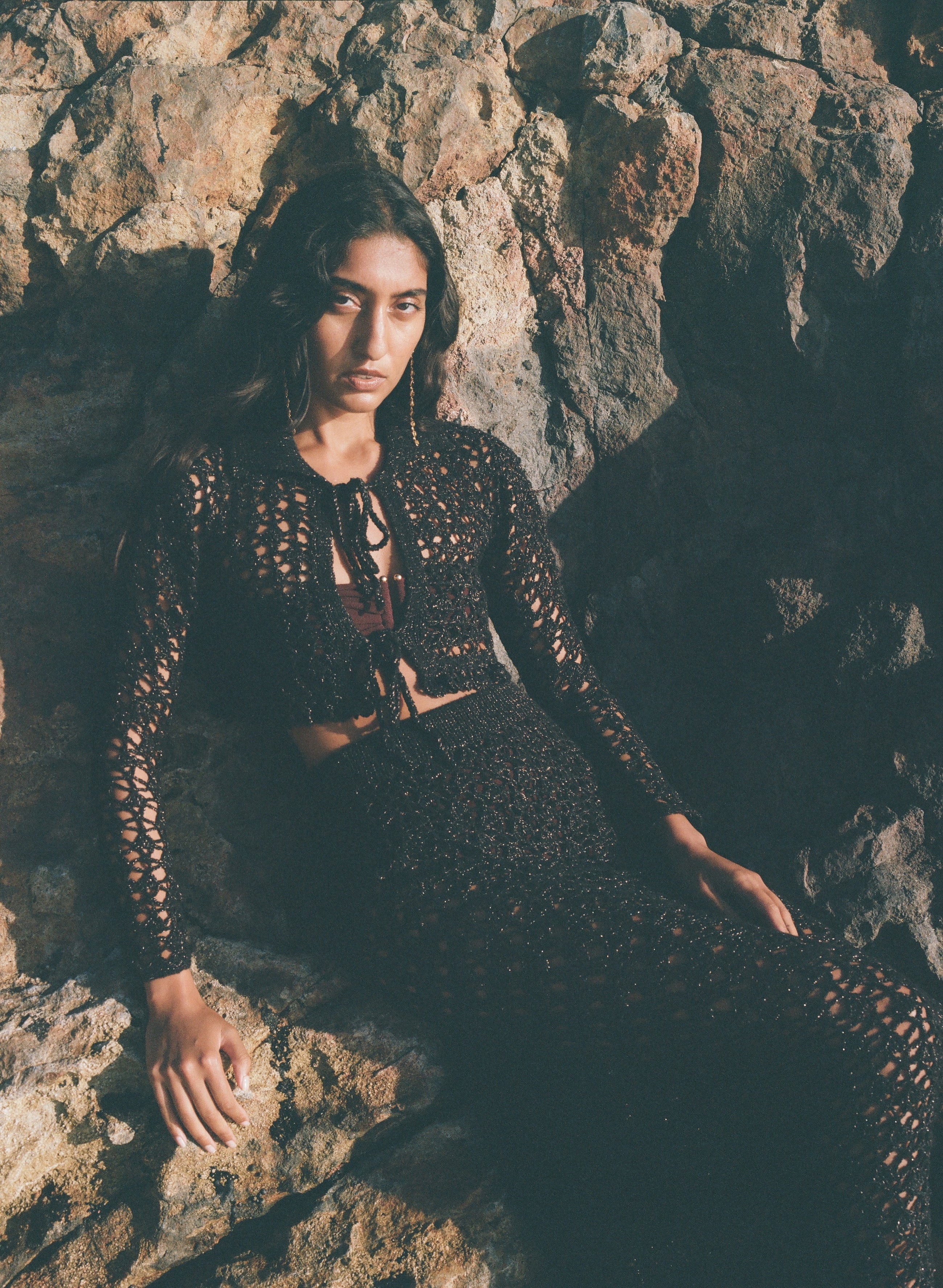 Gia Lace Crochet Cardigan