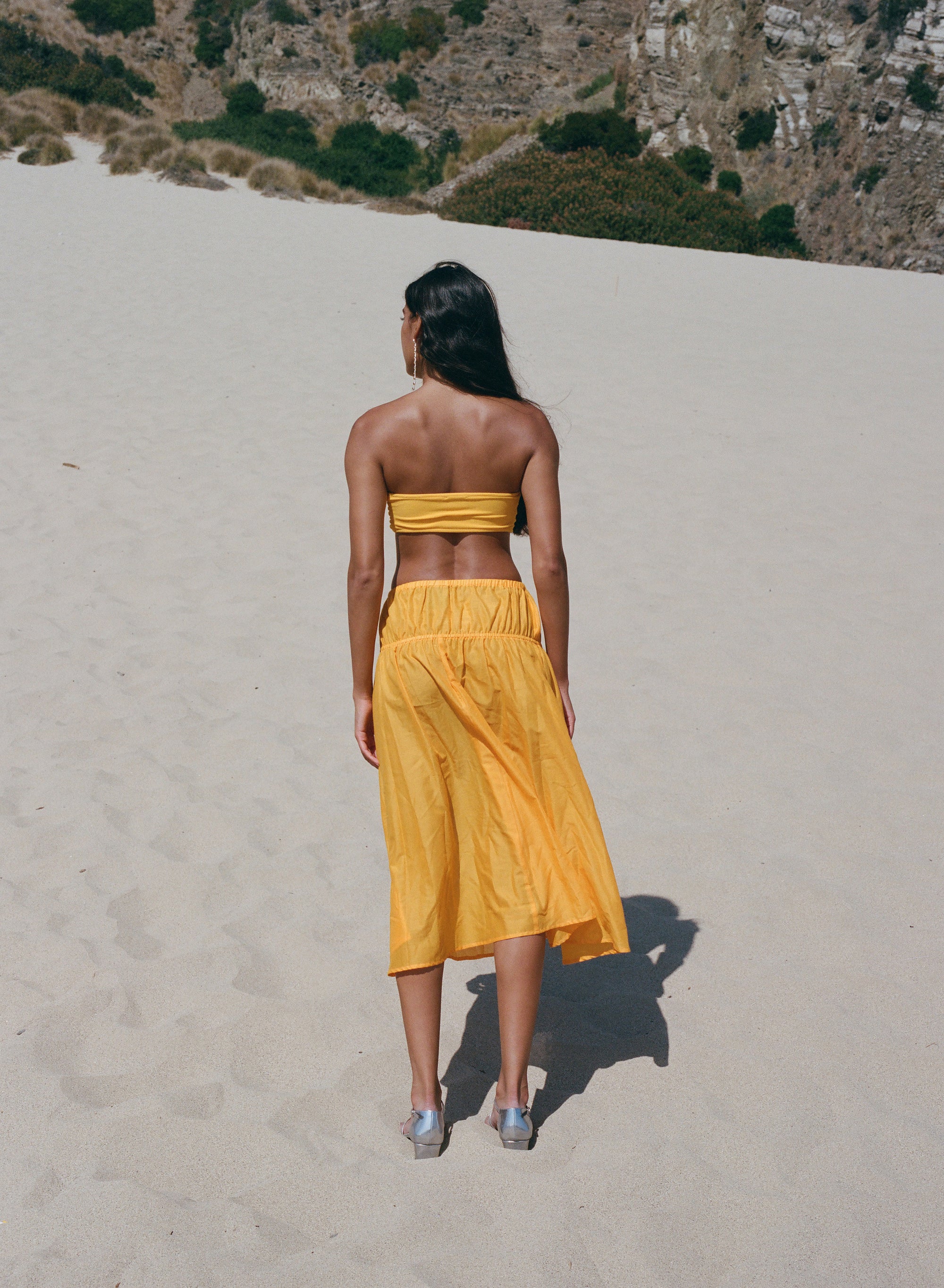 Luna Bandeau/High Waist Two Piece Swimsuit