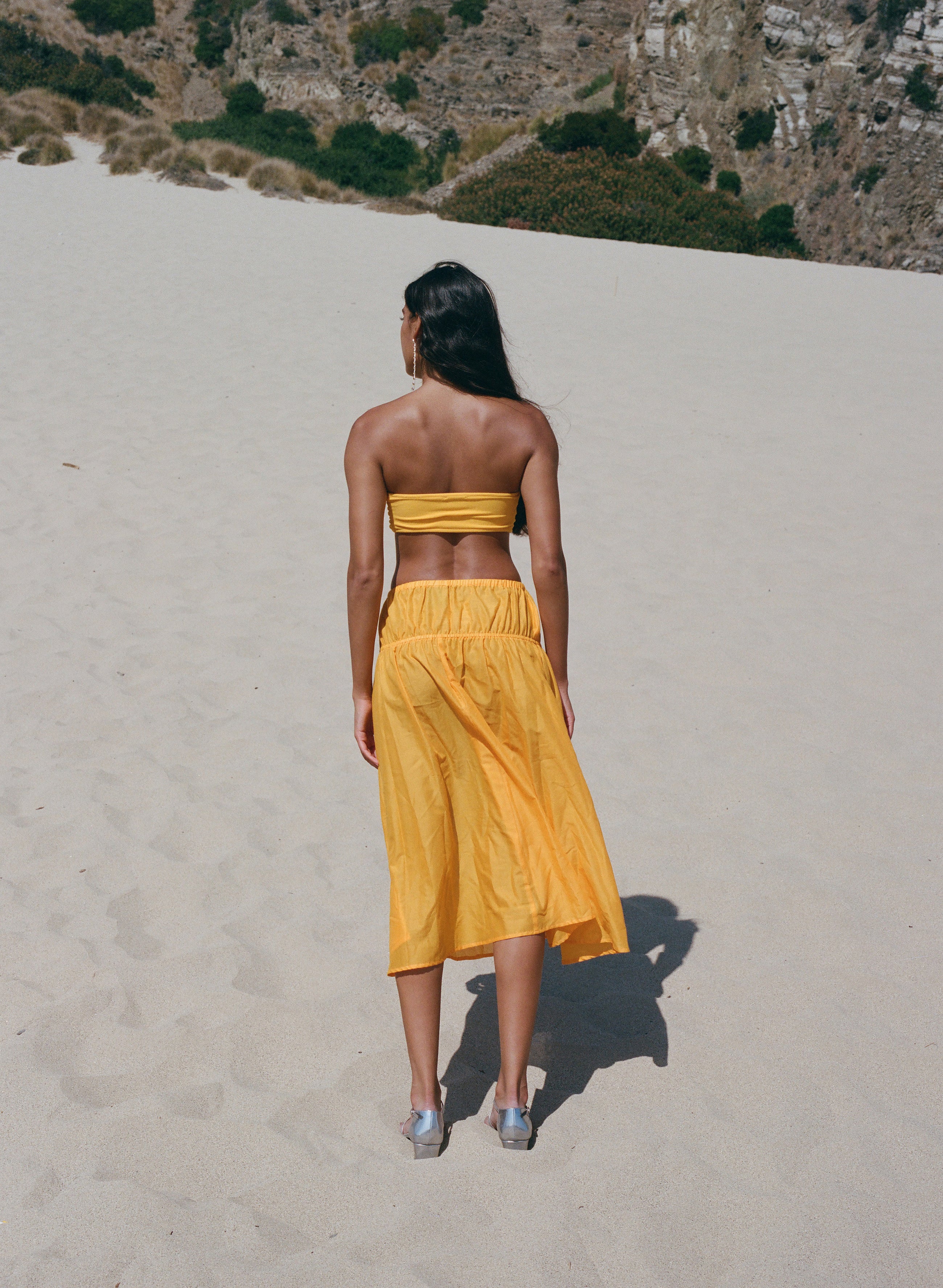 Luna Bandeau/High Waist Two Piece Swimsuit