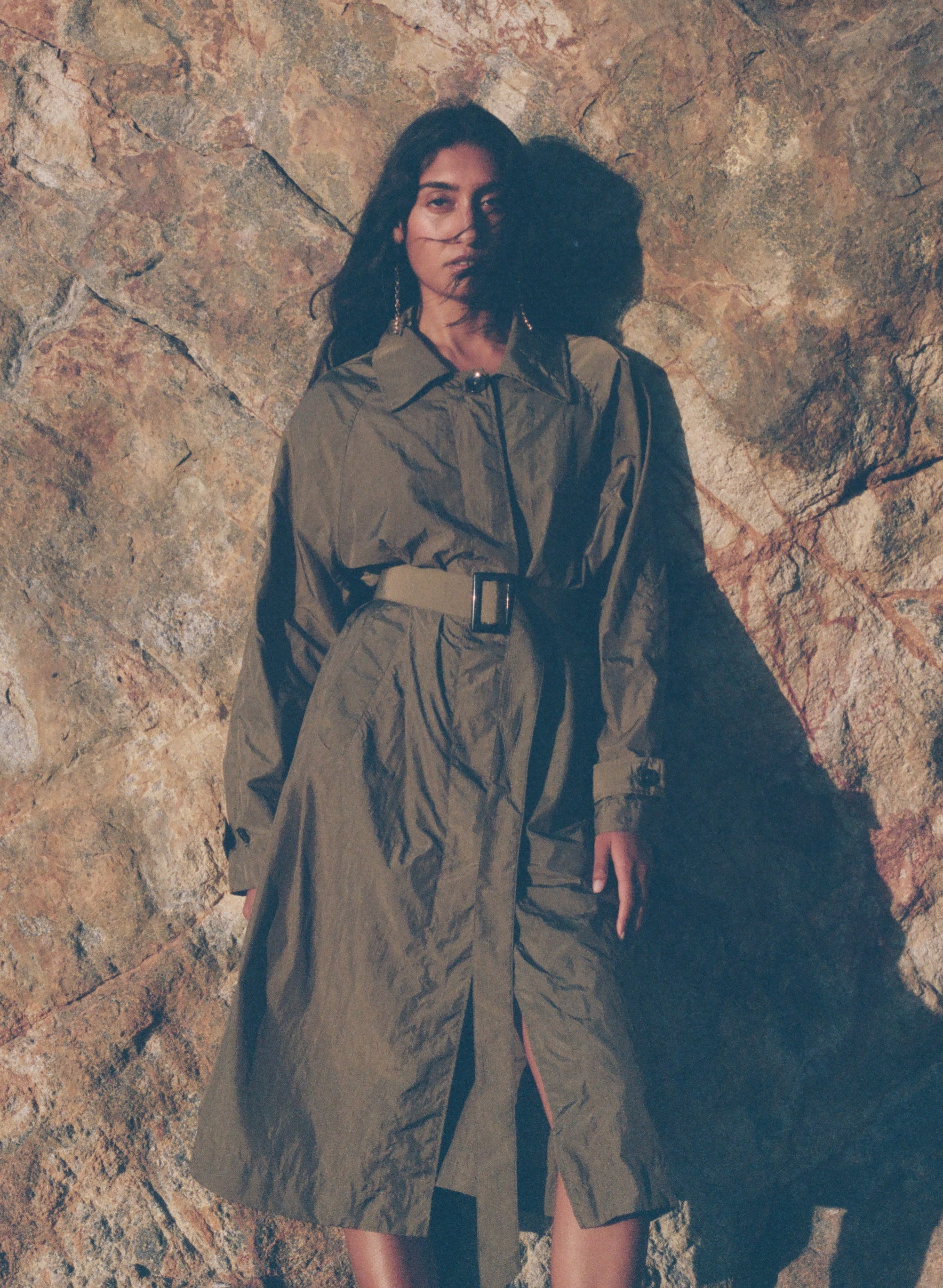 Vivienne Parachute Trench Olive