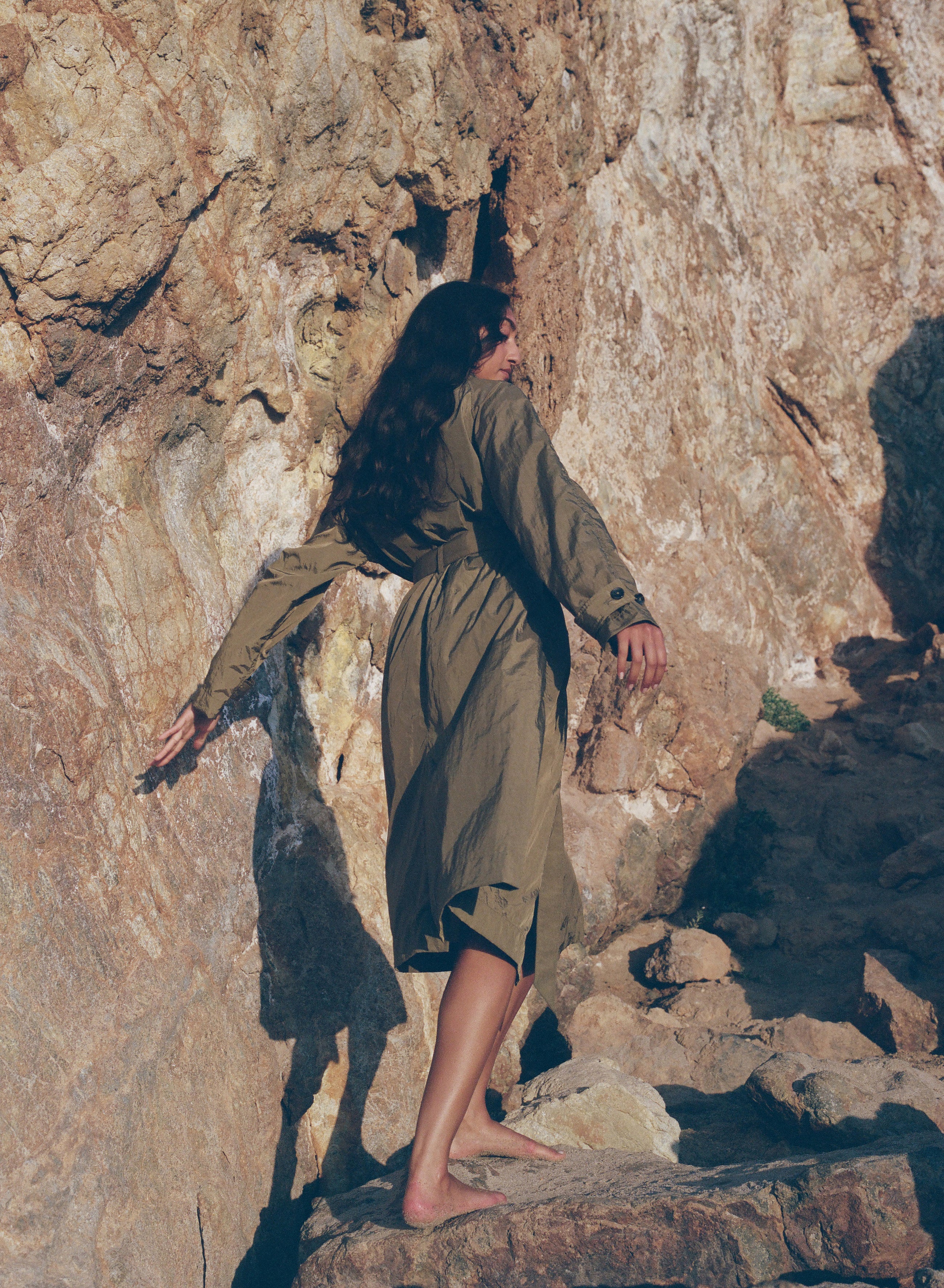 Vivienne Parachute Trench Olive