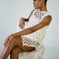 Almora Crochet Dress - Ecru