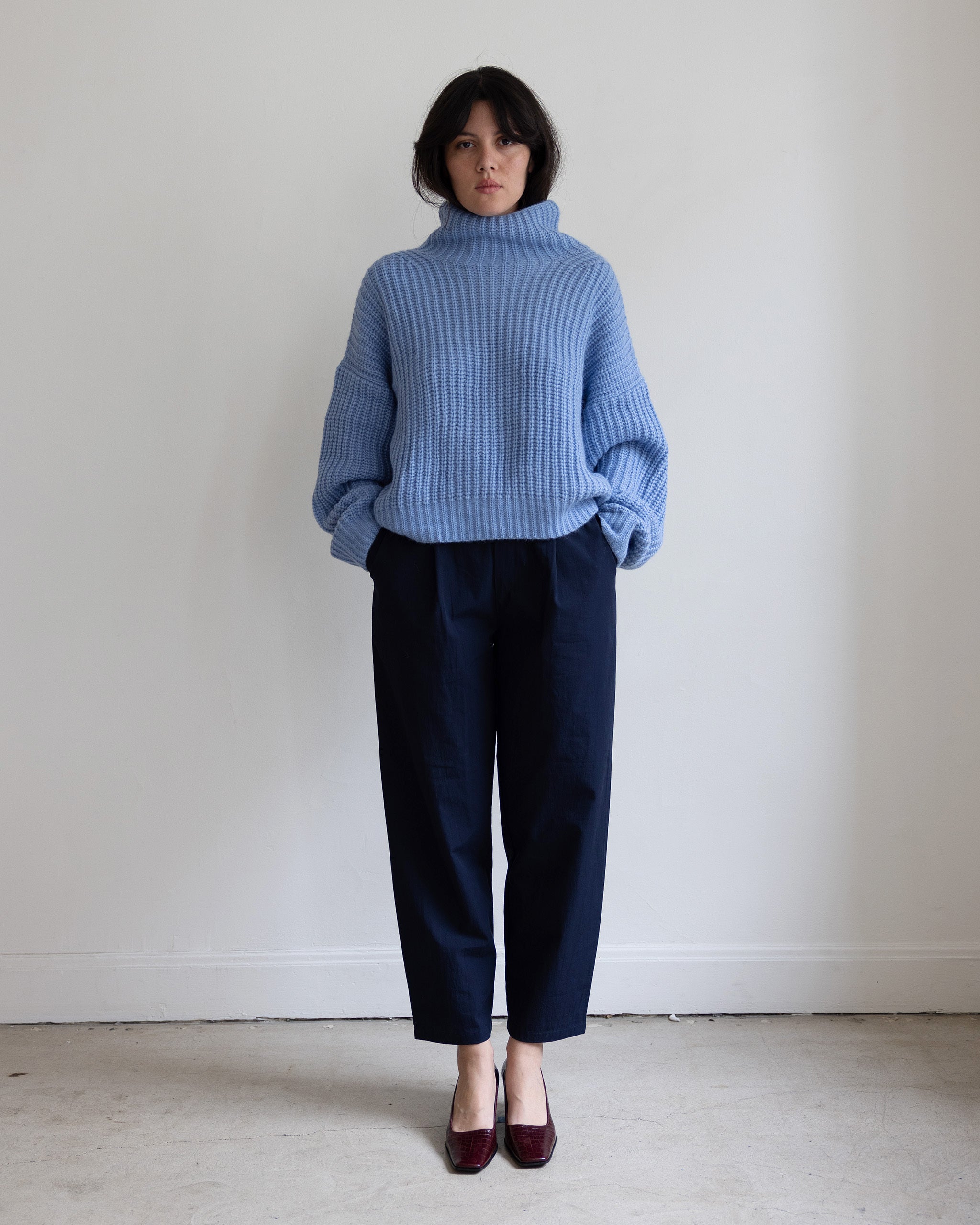 Hals Funnel Neck Sweater | Pari Desai