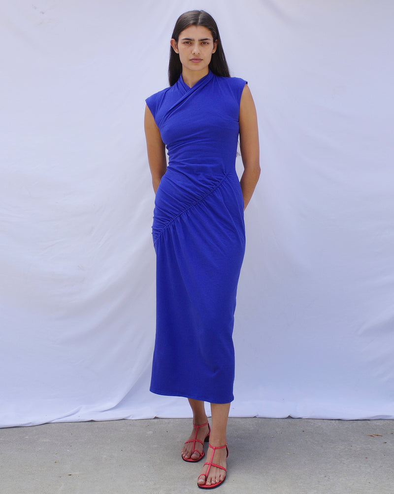 Mira Gathered Knit Dress