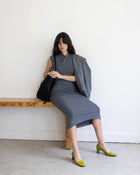 Mira Gathered Knit Dress