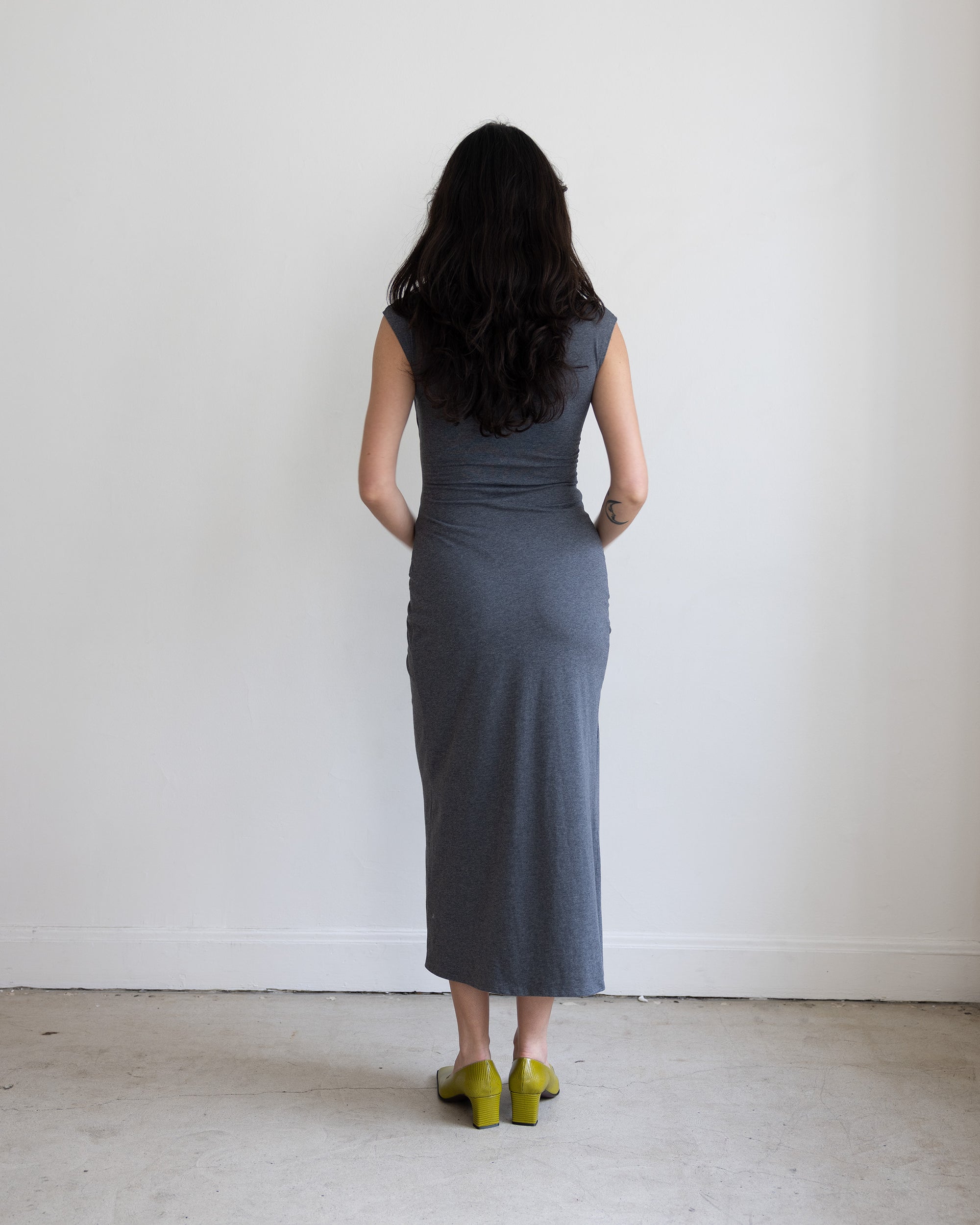 Mira Gathered Knit Dress