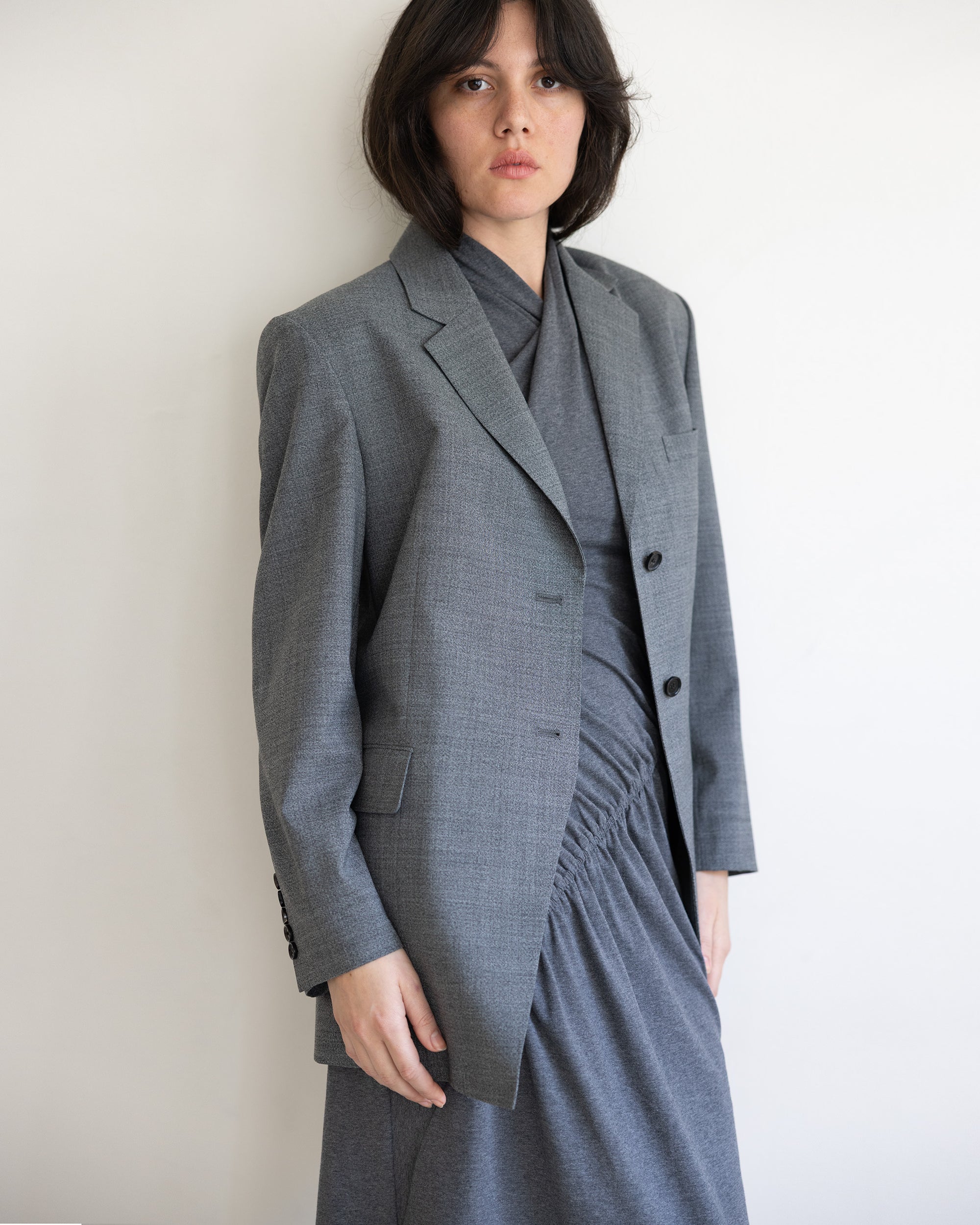 Mira Gathered Knit Dress