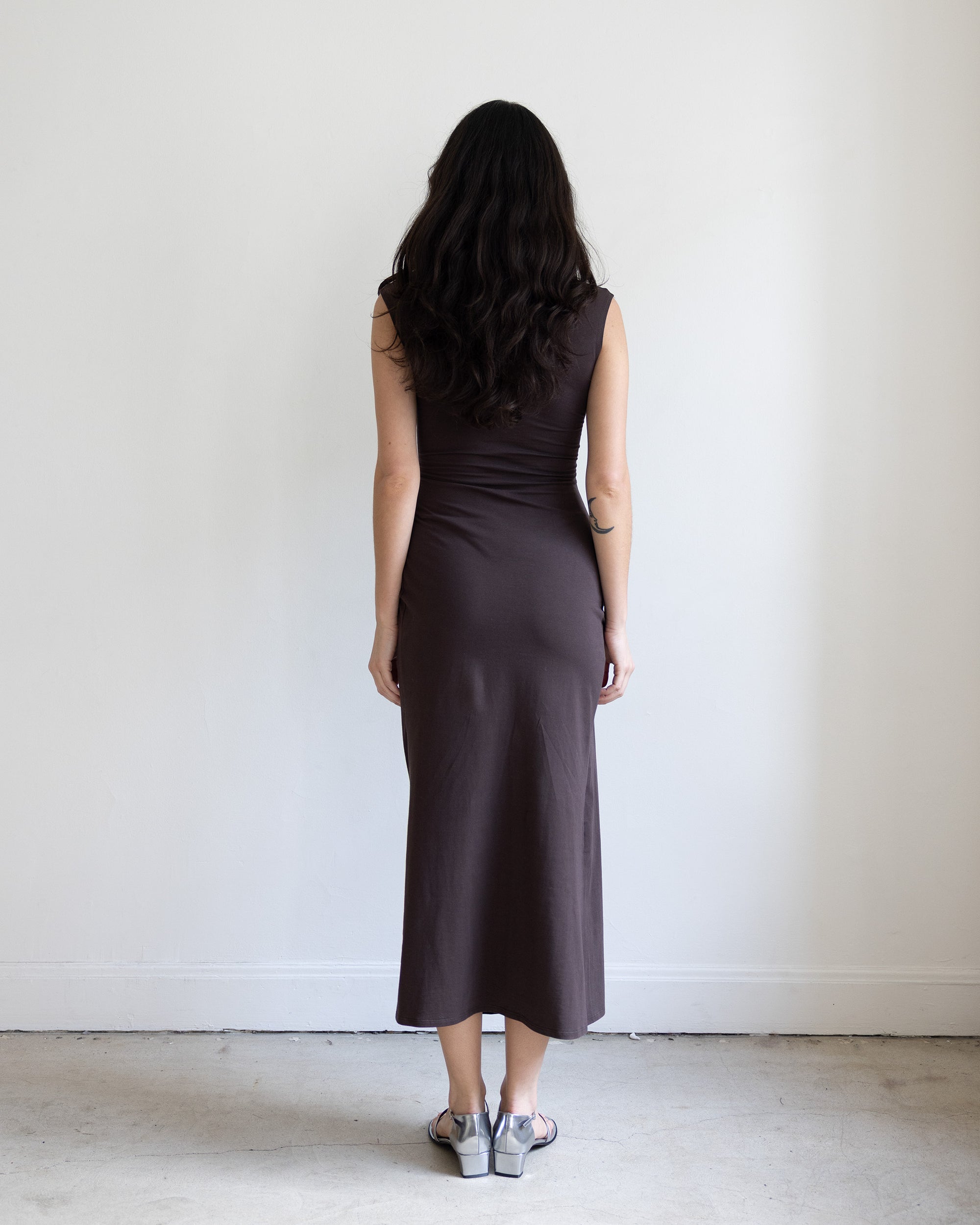Mira Gathered Knit Dress