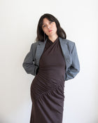 Mira Gathered Knit Dress