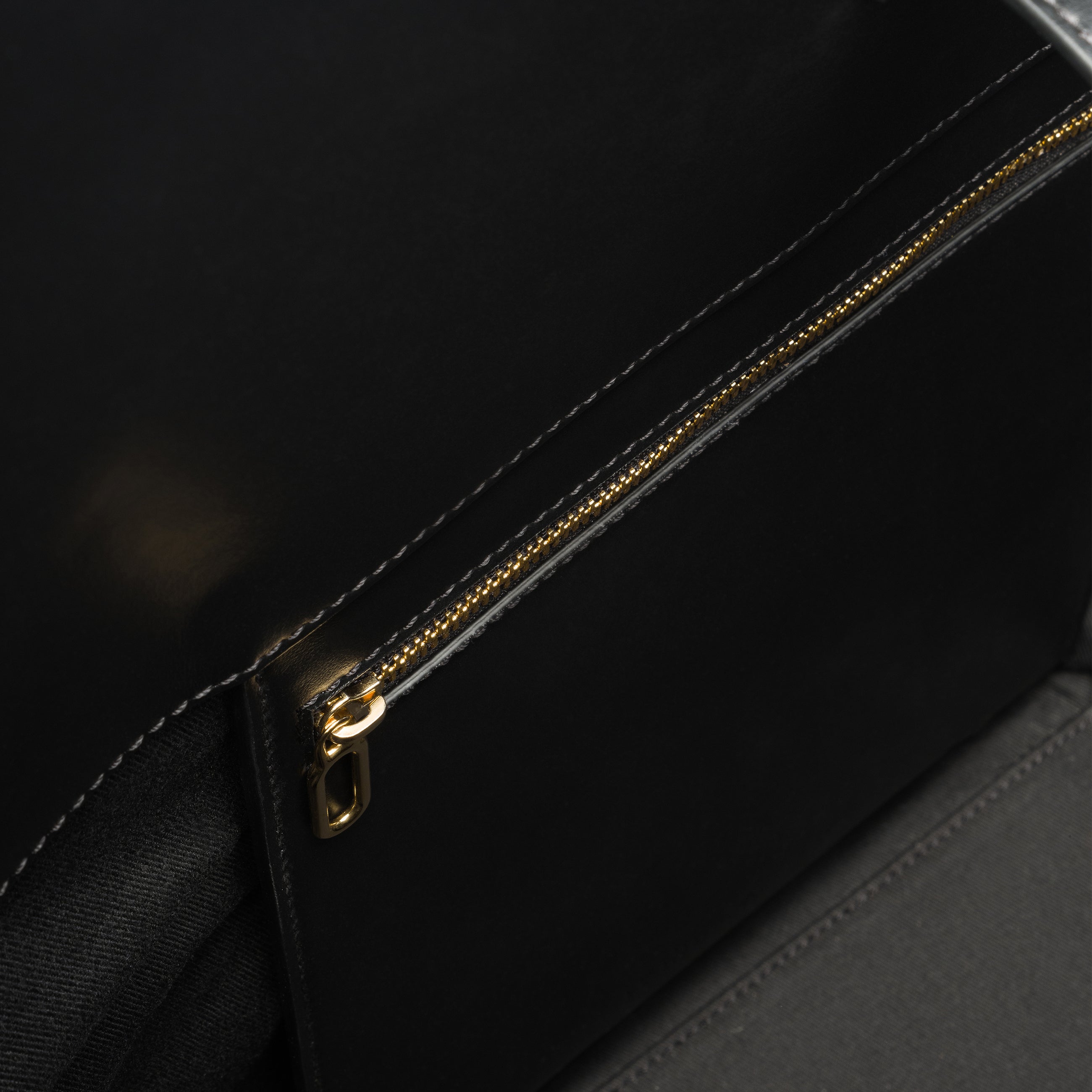 Calla Tote -  Black Leather / Canvas