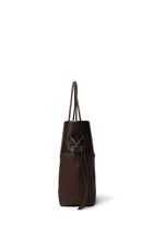Calla Tote - Espresso Leather / Raffia