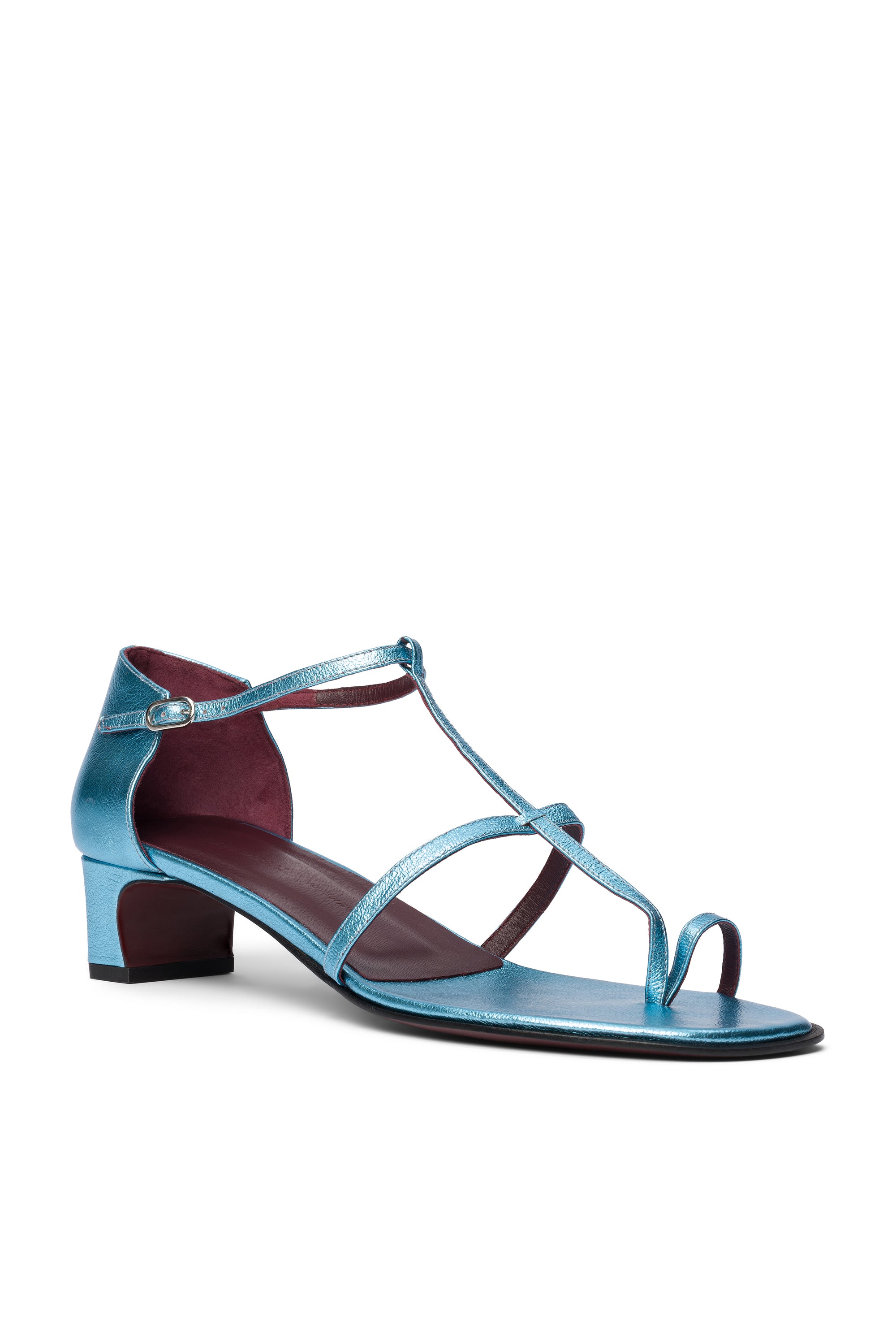 Devi Sandal Blue Metallic