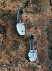 Devi Sandal Blue Metallic