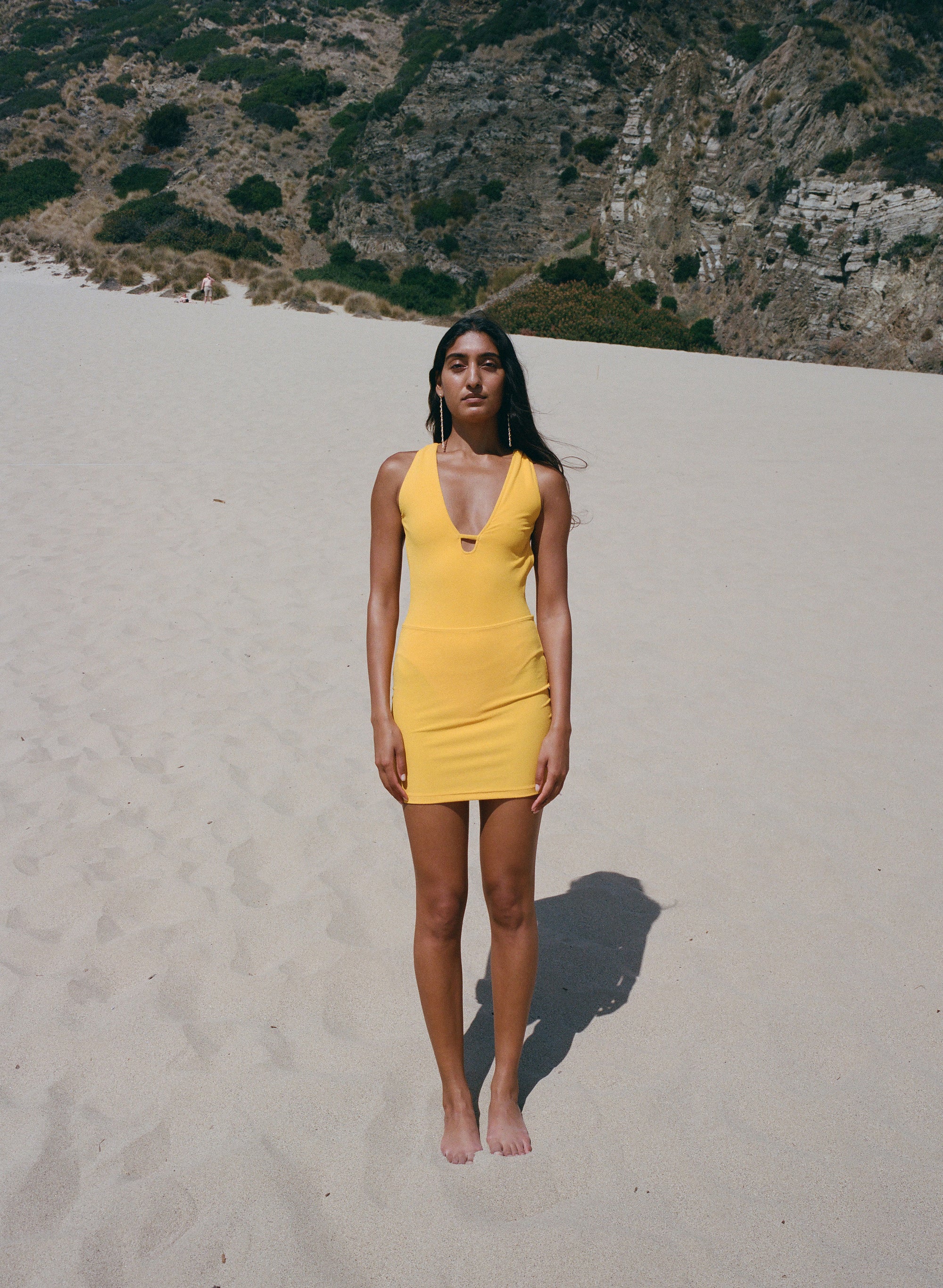 Indra Low Back Halter Swimsuit Yuzu