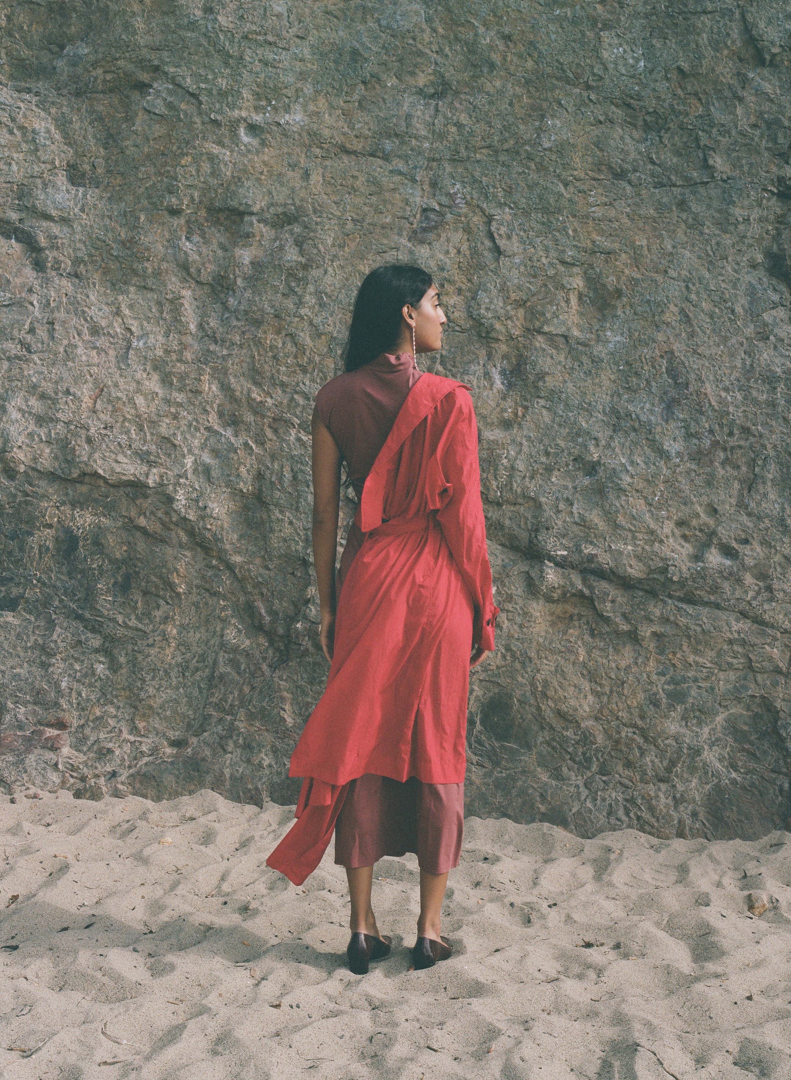 Vivienne Parachute Trench True Red