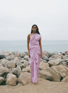 Limited Edition Uma Silk Sari Iced Lilac/Gold