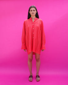 Safi Draped Back Button - Down Mini Dress