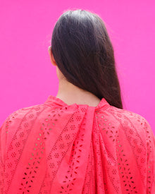 Safi Draped Back Button - Down Mini Dress