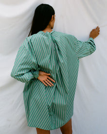 Safi Draped Back Button - Down Mini Dress