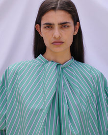 Safi Draped Back Button - Down Mini Dress