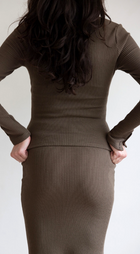 Worley Ribbed Knit Skirt