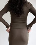 Worley Ribbed Knit Skirt