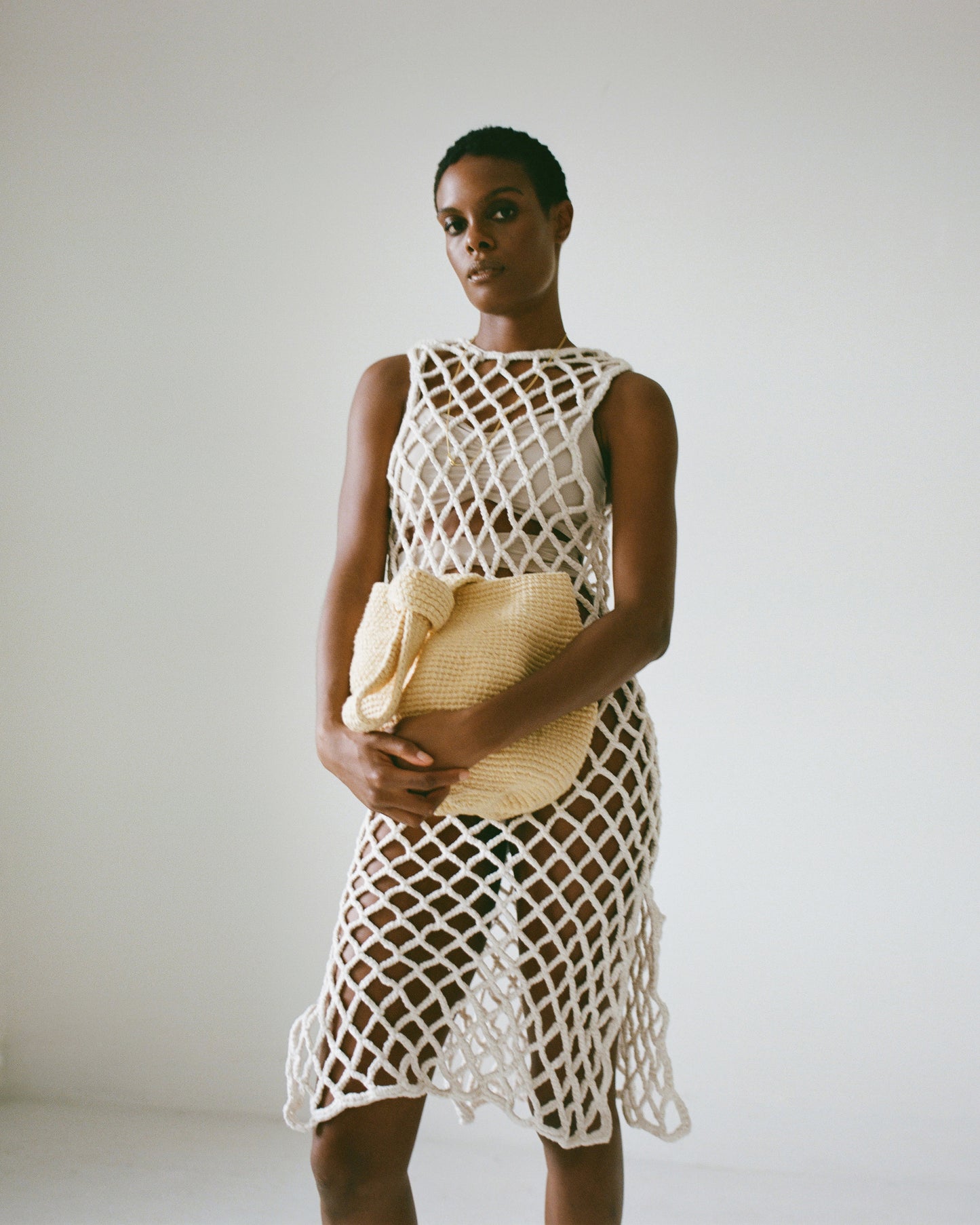 Almora Crochet Dress - Ecru